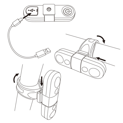 429030 LYNX Kit d'éclairage USB Capsule Duo