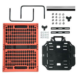610775.KOR PLATES 4 BIKES Travel Set: Klappbox + Multi-Platte + Taschenhaltern 47 x 34.5 x 25.5 cm