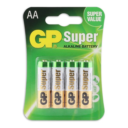 430910 GP Super alkaline AA-batterijen 4PK