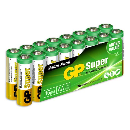 430915 GP Super alkaline AA-batterijen 16PK