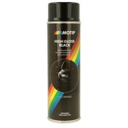 514001 MOTIP Basic paint black satin matt 500 ml