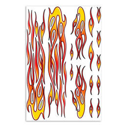 98.048716 MERKLOOS Sticker set new flames New flames 200 x 300 mm