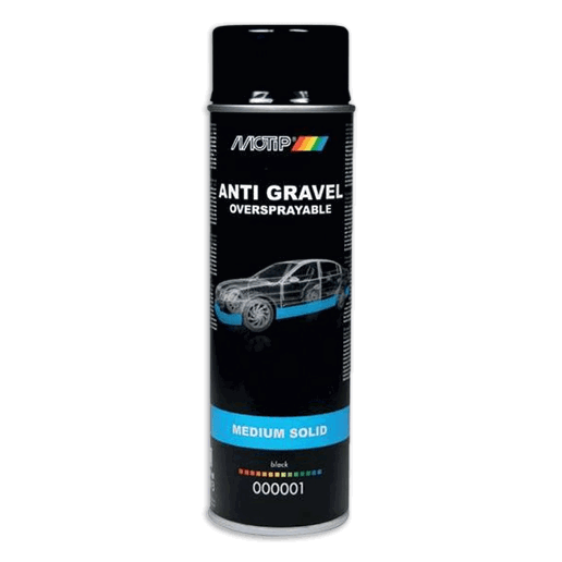 510001 MOTIP Anti Steenslag Medium Solid Zwart 500 ml