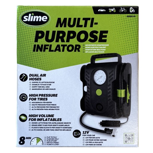 40P.40066-95 SLIME Slime Multi-Purpose tyre inflator 19 x 15.5 x 11 cm