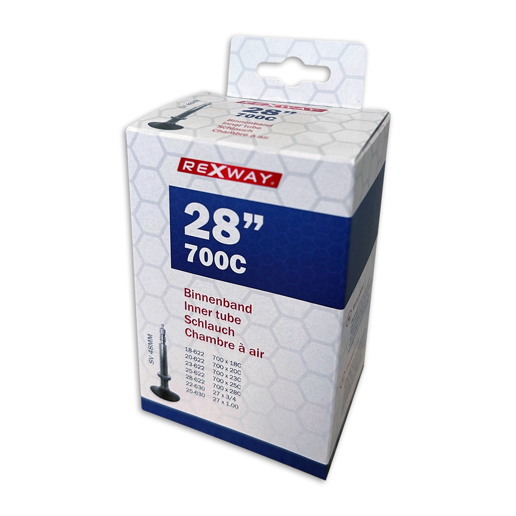 390785 REXWAY Chambre à Air 28 pouces 700C SV 18/28-622/630
