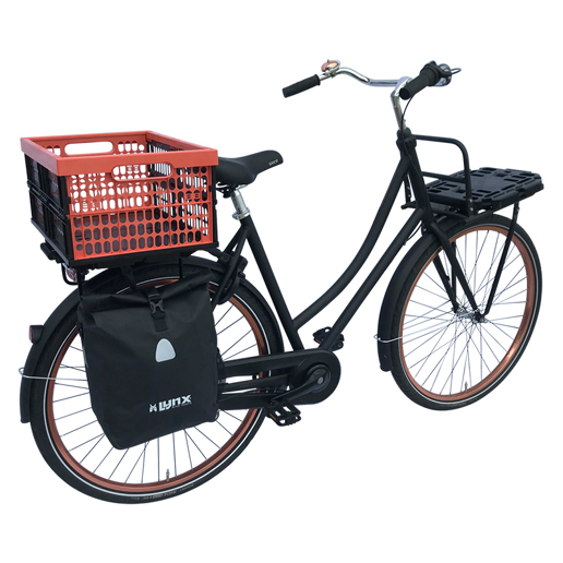 610775.KOR PLATES 4 BIKES Travel Set: Folding crate + Multi-Plate + Pannier brackets 47 x 34.5 x 25.5 cm
