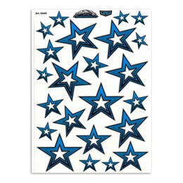 91.05345  Aufkleber-Set blaue Sterne 340 x 240 mm