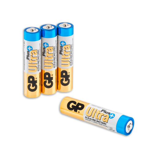 430906 GP Ultra Plus Alkaline AAA Batteries 4PK