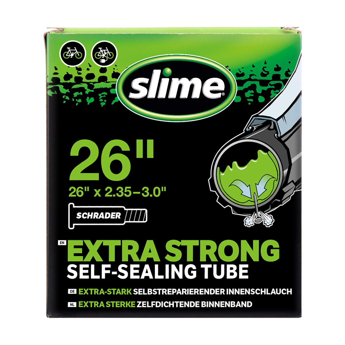 Slime zelfdichtende anti-lek binnenband 26 Inch AV