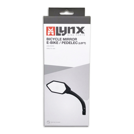 421151 LYNX Bicycle mirror e-bike / speed pedelec (left) <-> 101 x 56 mm