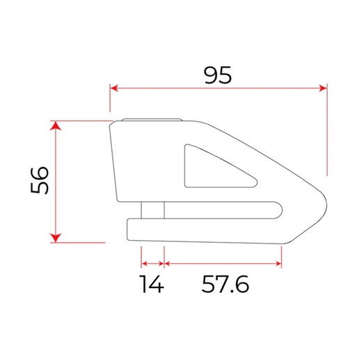 419240 PRO-TECT Disc brake lock Disq Pro ART 4 Ø 14 mm