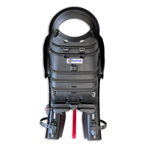 71.01FXM00000LX BELLELLI Siège vélo arrière Mr. Fox Luxe Clamp <- 120 - 175 mm ->