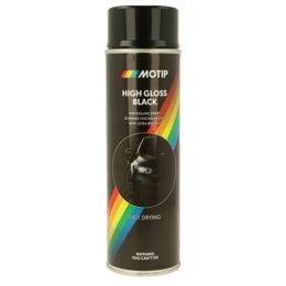 514005 MOTIP Basic paint black high gloss 500 ml
