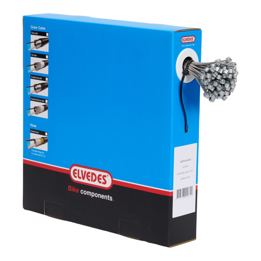 74.6427RVS-49-BOX ELVEDES Rem binnenkabel RVS 2250 mm ø 1,5 mm (100x) 7 × 7 ø 1,5 x 2250 / ø 7 × 6 mm