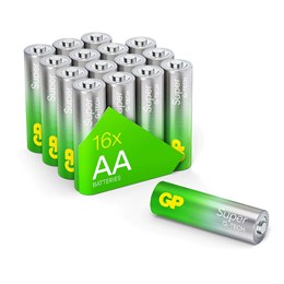 430915 GP Super Alkaline AA Batteries 16PK