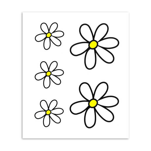 98.048787 MERKLOOS Aufkleber-Set Magerwiesen-Margerite M 230 x 200 mm