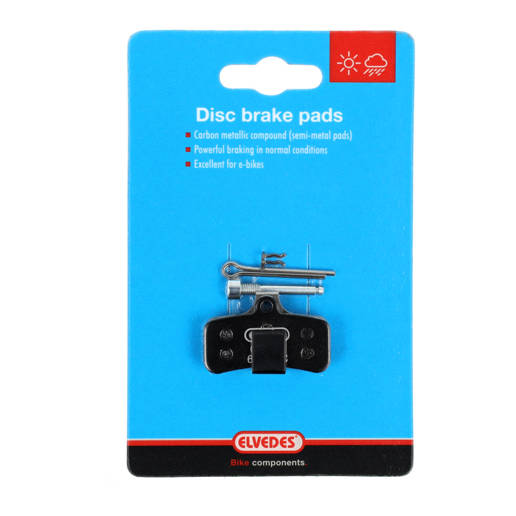 74.6891MC ELVEDES Schijfremblokken Metallic Carbon Zwart set