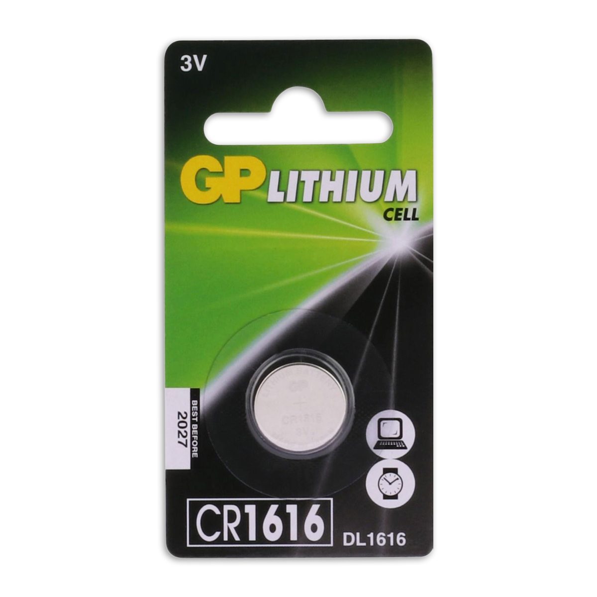 CR1616 Lithium-knoopcel 3V 1PK