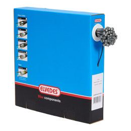 74.6426RVS-SLICK-BOX ELVEDES Bremsseil Slick Edelstahl 2000 mm ø 1,5 mm 100 Stück 1 × 19 ø 1,5 x 2000 / ø 7 × 6 mm