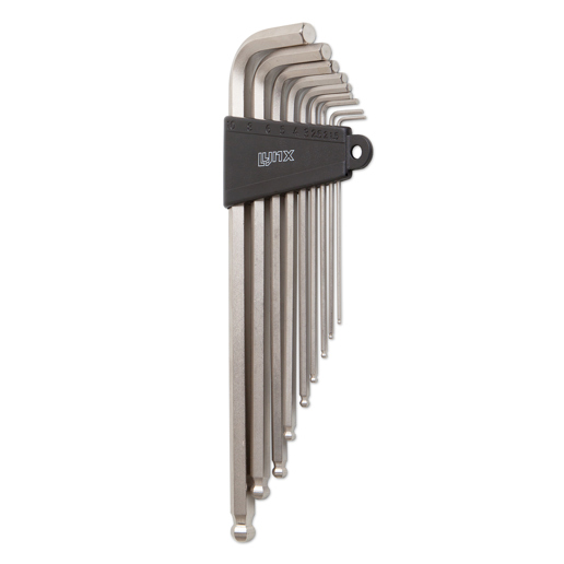 440560 LYNX Inbussleutelset 9-delig 1,5 / 2 / 2,5 / 3 / 4 / 5 / 6 / 8 / 10 mm