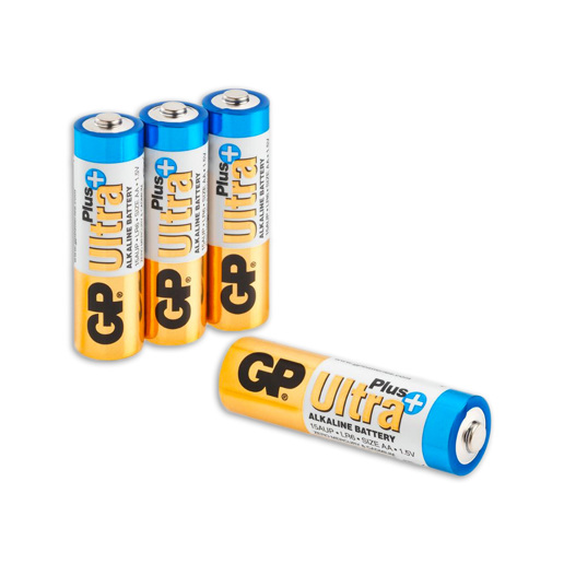 430916 GP Ultra Plus Alkaline AA Batteries 4PK