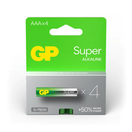 430900 GP Super Alkaline AAA Batteries 4PK