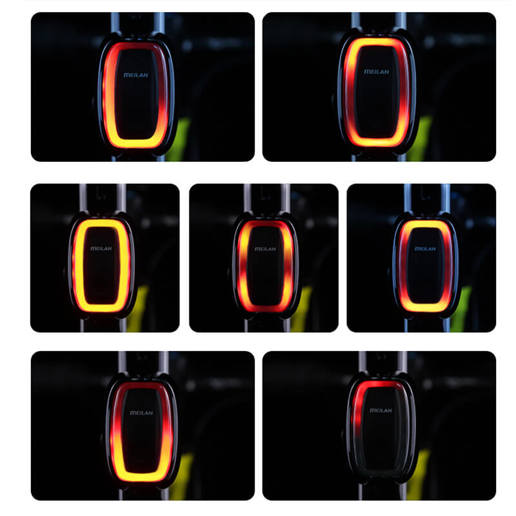 427160 MEILAN Achterlicht met remlicht USB 25 Lux X6