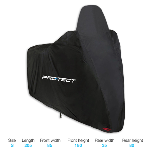 447950.WS PRO-TECT Motorbike cover / Scooter cover S + windscreen 205 x 85 x 180 cm
