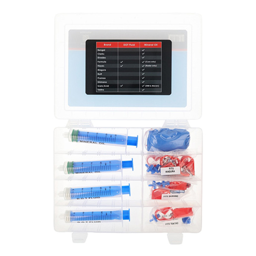 74.2024004 ELVEDES Basic bleeding kit for mineral and DOT fluid
