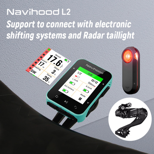 427255 NAVIHOOD Fietscomputer GPS Navigatie L2 Navihood 65 x 46 x 17 mm