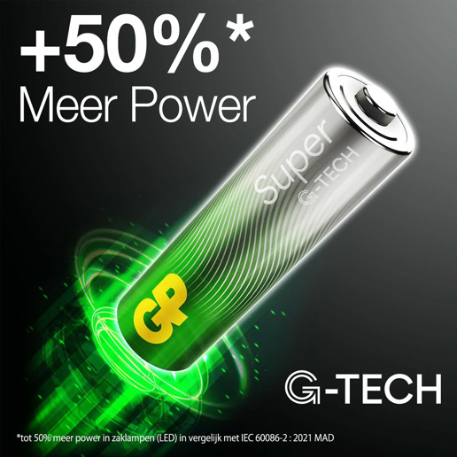 430915 GP Super Alkaline AA-batterijen 16PK