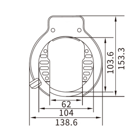 410750.OE LYNX Ringslot ART 2 OEM <-> 62 mm