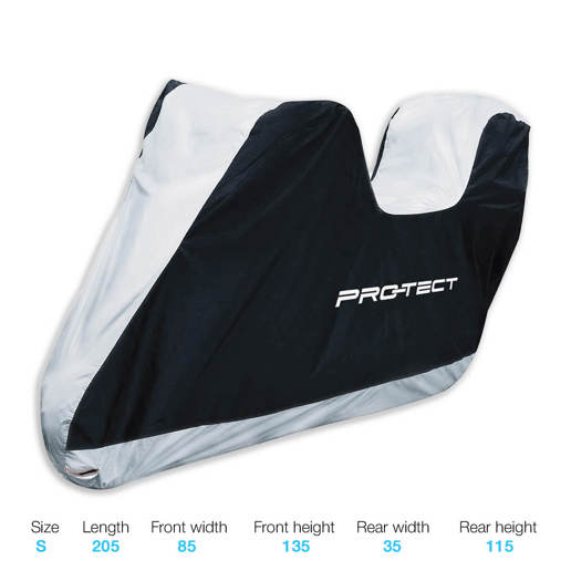 447950.TB PRO-TECT Motorbike cover / Scooter cover S + top box 205 x 85 x 135 cm