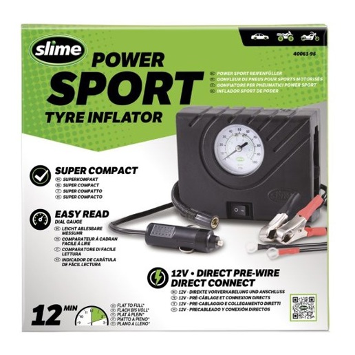 40P.40061-95 SLIME Slime Power Sport tyre inflator 12 x 9.5 x 5 cm