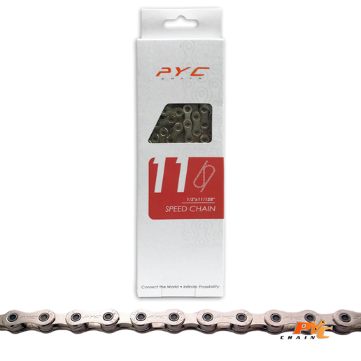 440311.02 P.Y.C. Chaîne de vélo 11 vitesses 1/2 x 11/128 Inch - 116L - 5.4 mm