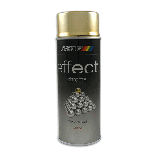51302603 MOTIP Deco Effect Chroomlak goud 400 ml