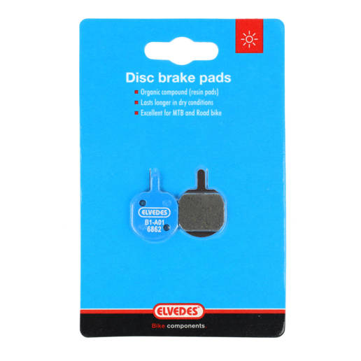 74.6862 ELVEDES Disc brake pads Organic Blue set