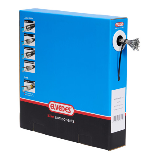 74.6472RVS-49-SLICK-BOX ELVEDES Schakel binnenkabel Slick RVS 2250 mm ø 1,1 mm 50 stuks 7 x 7 ø 1,1 x 2250 / ø 4 x 4 mm