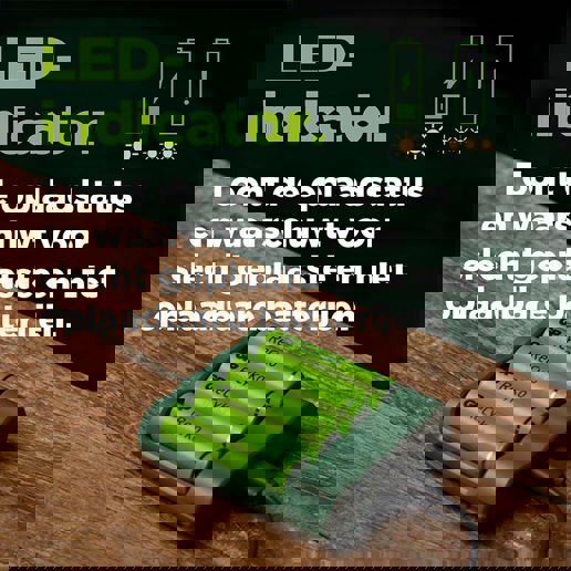 430918 GP USB chargeur de piles + 4 x AA piles 2100mAh NiMH