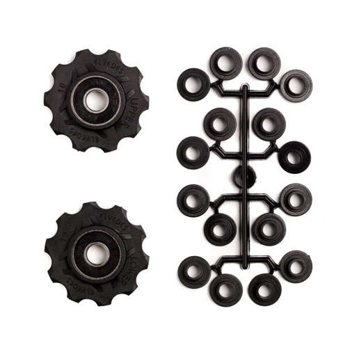 74.CP2017231 ELVEDES Jeu de galets de dérailleur 2 × 11 dents avec roulements étanches