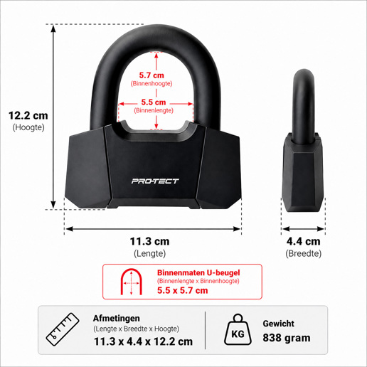419140.BLA PRO-TECT Disc brake lock Curun ART 4