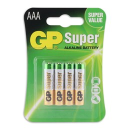 430900 GP Super Alkaline AAA Batterien 4PK