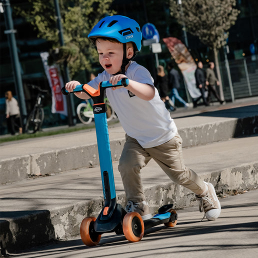 619011.BLU LYNX Casque de vélo Kidz M 52-56 cm