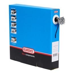 74.6472RVS-SHIM-SL-BOX ELVEDES Schakel binnenkabel Slick RVS 2250 mm ø 1,1 mm 100 stuks 1 x 19 ø 1,1 x 2250 / ø 4,5 x 4,5 mm