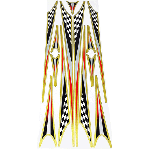 092310 MERKLOOS Fiets frame stickerset race 160 x 470 mm