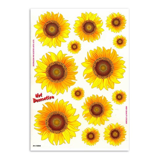 91.05334  Aufkleber-Set Sonnenblumen 340 x 240 mm