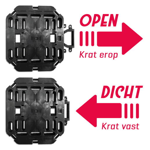 610770.KOR PLATES 4 BIKES Basic Set: Klappbox + Multi-Platte 47 x 34.5 x 25.5 cm