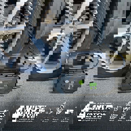 40P.40067-95 SLIME Slime Deluxe gonfleur / compresseur numérique 12V pour pneus 23 x 10 x 19 cm