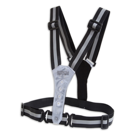 429005.BLA LYNX Reflectie LED sport vest USB