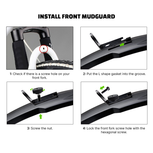 440001 LYNX Set garde-boue VTT & Vélo Ville 24 - 29 Inch